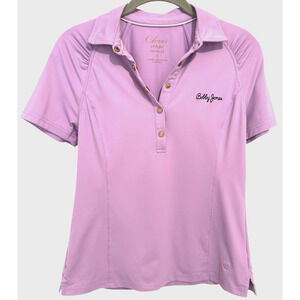 Clover By Bobby Jones Performance Womens Golf Polo Shirt Size S Lavender
